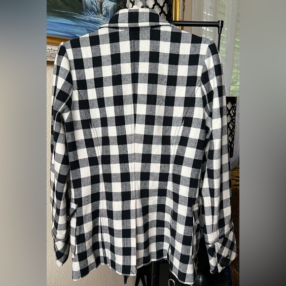 Forever Women's Plaid Double‑Breasted Peacoat - Picture 10 of 12